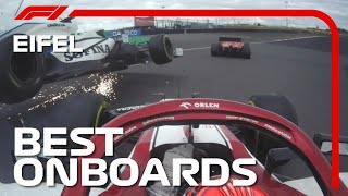 Kimi Bumps George KMags Mega Pass And The Best Onboards  2020 Eifel Grand Prix  Emirates [upl. by Melan]