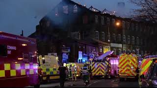 Bradford Great Horton Mill fire 19th March 2019 [upl. by Sitrik]