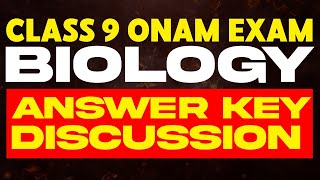 Class 9 Onam Exam Biology  Answer Key Discussion  Eduport [upl. by Electra]