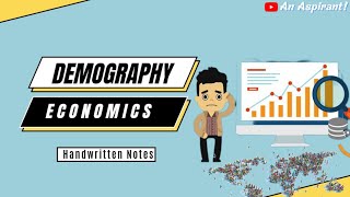 DemographyPopulation Trends in India  Indian Economy  Handwritten notes  An Aspirant [upl. by Schiffman]