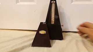 Restored Antique Hamilton Pendulum Metronome with Bell Fully Serviced and calibrated [upl. by Harhay]