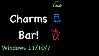 Get charms bar on any windows version [upl. by Sandeep]