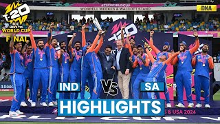 India Vs South Africa Highlights India Become Champions Of T20 World Cup 2024 Beat SA By 7 Runs [upl. by Alburga]