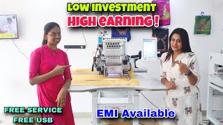 Computer Embroidery Machine Price In India  Computer Embroidery Machine For Sale [upl. by Alocin]