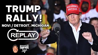 WATCH FULL REPLAY TRUMP RALLY IN NOVI  DETROIT MICHIGAN [upl. by Munro]