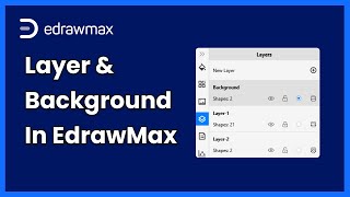 Layer and Background  EdrawMax Tutorial [upl. by Mientao817]