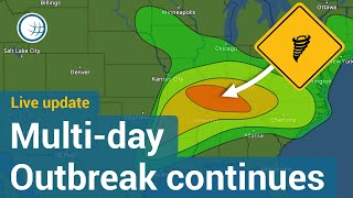 Multiday outbreak continues where storms will form today [upl. by Sibylle]