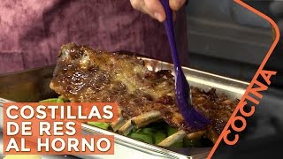 Costillas de Res al Horno  Receta de Cocina [upl. by Swaine406]