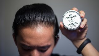 Crowne amp Combes Pomade Review  Creamy Light [upl. by Laeahcim671]