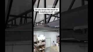 A little trick for Installing Unistrut⚡ [upl. by Schreib843]
