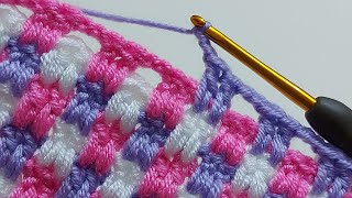 Super Easy crochet baby blanket pattern for beginners  Trends Crochet Blanket Knitting Pattern [upl. by Ahsinirt]