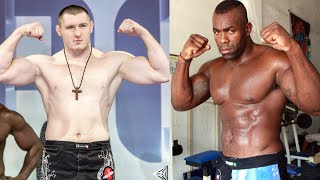 The Russian GIANT brutally KNOCKS OUT a HUGE Brazilian fighter Brutal battle of heavyweights [upl. by Muldon]