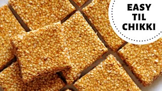 Til Chikki Recipe  Yummy Til Ki Chikki  With Tips Hindi [upl. by Ahsoym98]