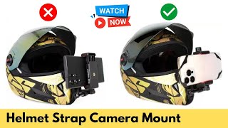 Helmet me phone kaise lagaye  helmet mobile mount  mobile holder for helmet  vlog mobile holder [upl. by Fedora671]