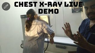 CHEST X RAY LIVE DEMO [upl. by Ahsenik]