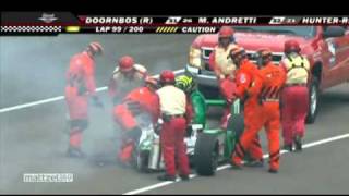 2009 Indy 500  Tony Kanaan Huge Crash [upl. by Giarla]