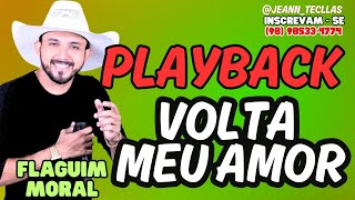 PLAYBACK VOLTA AMOR  FLAGUIM MORAL 😎 karaokepiseiro playback piseiro [upl. by Barvick382]