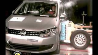 Euro NCAP  VW Sharan  2010  Crash test [upl. by Bearnard]