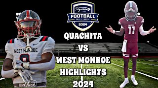 Quachita vs West Monroe 2024  INTENSE Louisiana High School Football District Matchup [upl. by Erb]