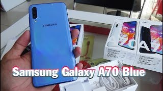 Unboxing Samsung Galaxy A70 Blue color [upl. by Rothmuller]