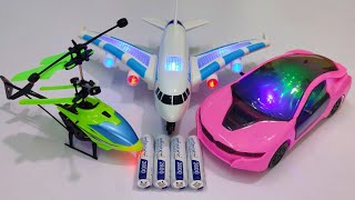 Rechargeable Airbus A38O and Radio Control Helicopter  3D Lights Airbus A38O  airbus a38O  rc car [upl. by Nwahsauq]