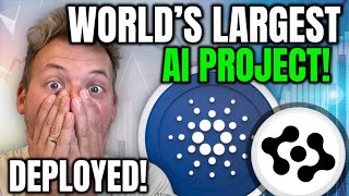 CARDANO ADA  WORLD LARGEST AI PROJECT LAUNCHES ON CARDANO HUGE [upl. by Rosio182]