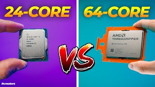 Is the 5000 Threadripper ACTUALLY worth it for CREATORS  AMD Ryzen 7980x vs Intel i9 14900k [upl. by Ko639]