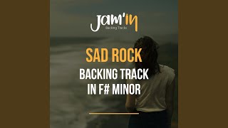 Sad Rock Guitar Backing Track in F Minor [upl. by Bow]