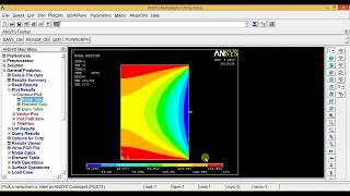 Ansys tutorials for beginners  Thermal Analysis of a Plate in Ansys Apdl [upl. by Frolick]