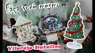 DIY Árvore de natal e coreto natalino  Maquete vilarejo natalino 3 [upl. by Livy]