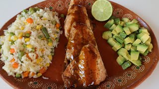 SALMON EN SALSA DE NARANJA [upl. by Nat]