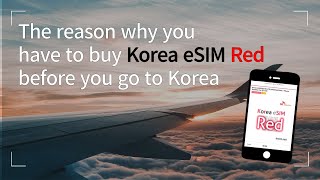 Korea eSIM Red the 7 reasons to choose for South Korea Trip  for Unlimited Data Call and Messages [upl. by Amir]