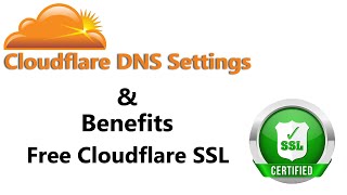 Cloudflare dns settings Hindi  what is cloudflare  cloudflare dns benefits  cloudflare free SSL [upl. by Annaxor]