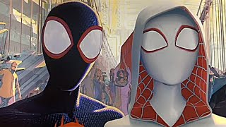 Miles X Gwen moments part 2 Spiderman across the spiderverse [upl. by Selway]