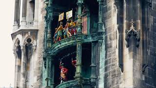 The Rathaus Glockenspiel  Large Mechanical Clock Munich Germany [upl. by Cung328]