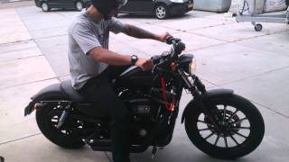 Harley Davidson Sportster 883 Iron HD with Vance and Hines exhausts [upl. by Fong]