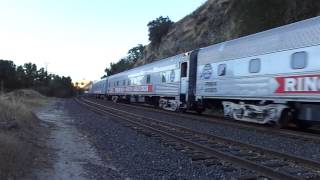 Ringling Brothers and Barnum amp Bailey Circus train near Sunol CA [upl. by Marcell]