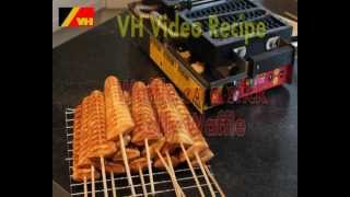 Waffle on a stick or lolly waffles on the VH Commercial waffle maker [upl. by Jamin153]