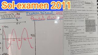Pendule élastique exercice préparation de BAC2 scientifique [upl. by Obau]