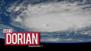 ISS Views of Hurricane Dorian  September 1 2019 [upl. by Il]