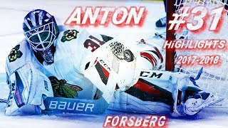 CHICAGO BLACKHAWKS 31 ANTON FORSBERG HIGHLIGHTS 1718 HD [upl. by Aimekahs]