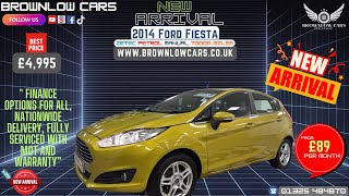 2014 Ford Fiesta Zetec – Stylish Hatchback with Great Value  Brownlows Cars [upl. by Nwad]