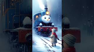 Thomas Train Meets a Magical Snowman in Winter Wonderland😱 thomasthetankengine train [upl. by Gebler873]