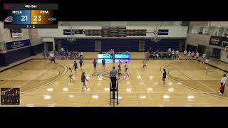 Pima Volleyball vs Mesa Community College [upl. by Itoyj]