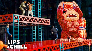 All Pixel Fight Scenes  Pixels Adam Sandler amp Kevin James [upl. by Mildred]