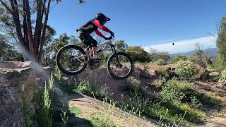 Stromlo Quarry Drop 9 year old Serge Commencal Clash 24 [upl. by Johnsson]