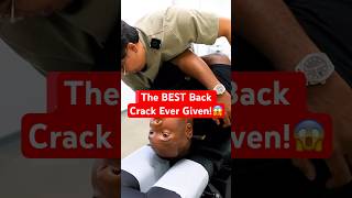 The BEST Back Crack Ever Given😱 neckpain Chiropractic Trending Short [upl. by Trimble]