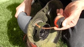 How to replace string trimmer edger line [upl. by Lledniw]