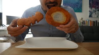 ASMR AUF DEUTSCH – Schmalznudel Ausgezogene und Striezel – German Frisbee Donut [upl. by Nynahs985]