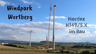 Windpark Wortberg  Aufbau einer Nordex N1495X [upl. by Kyd]